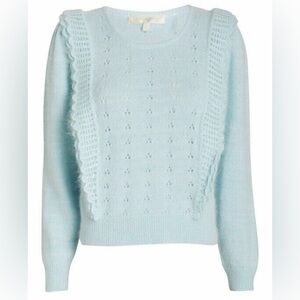 LoveShackFancy light blue sweater